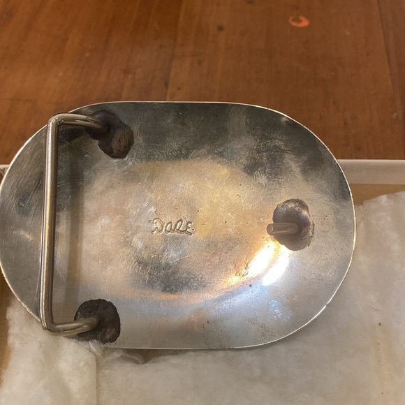 Vtg Sterling silver belt buckle - Picture 2 of 3